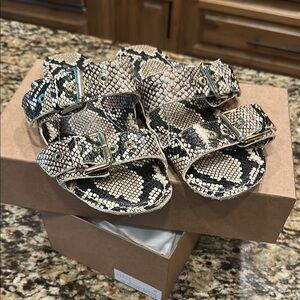 Jamie Haller - The Double Buckle Slide in Taupe